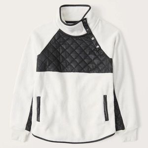 Abercrombie Asymmetrical Snap Fleece